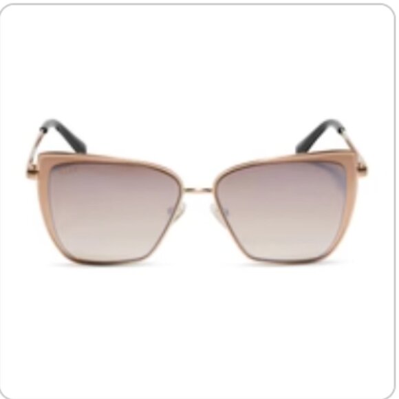 Diff Eyewear - Grace Sunglasses - Gold Taupe Rose Mirror - Picture 1 of 3
